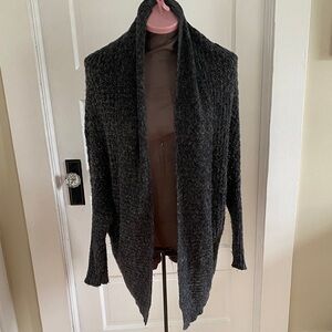 Hollister Cozy Dark Gray Open Front Open Knit Cardigan XS/S‎